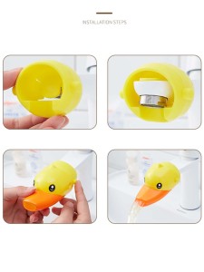 Kids Cartoon Duck Design Faucet Extender