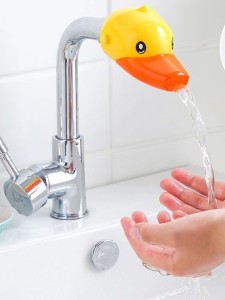 Kids Cartoon Duck Design Faucet Extender