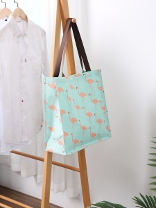 1pc Flamingo Print Lunch Bag