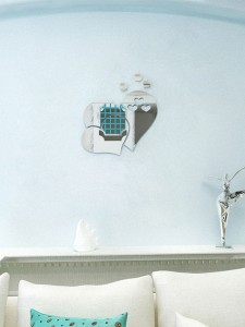 Heart Shaped Mirror Surface Wall Sticker