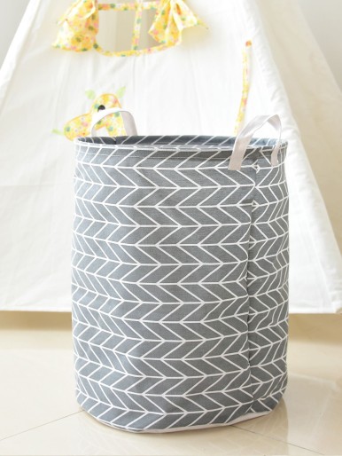 Geometric Pattern Clothes Storage Basket