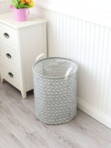 Geometric Pattern Clothes Storage Basket