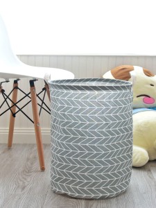 Geometric Pattern Clothes Storage Basket