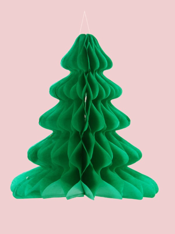 1pc Christmas Tree Shaped Pom Pom Decoration