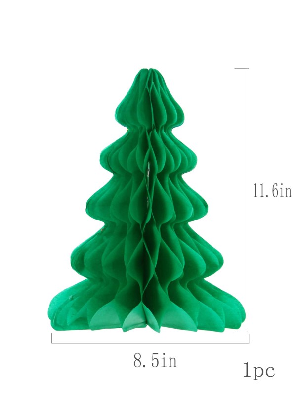 1pc Christmas Tree Shaped Pom Pom Decoration