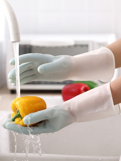 1pc Waterproof Dishwashing Glove