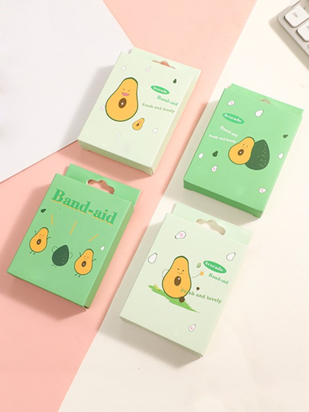 20pcs Cartoon Avocado Print Bandage