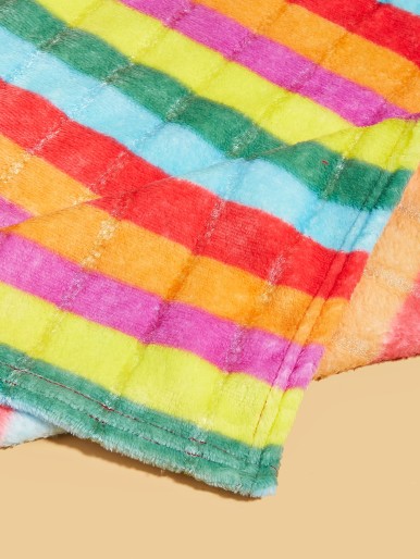 Rainbow Stripe Pet Blanket