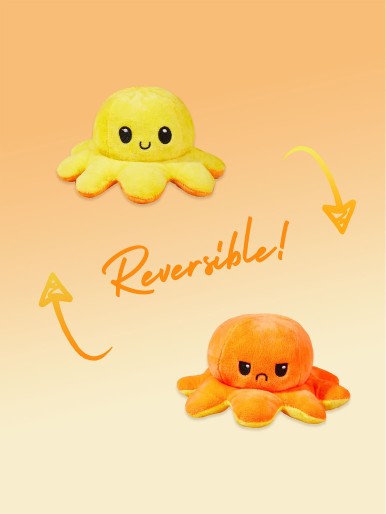 1pc Octopus Design Pet Plush Toy