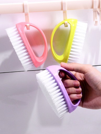 1pc Random Color Cleaning Brush With Handle