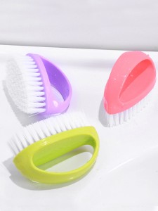 1pc Random Color Cleaning Brush With Handle