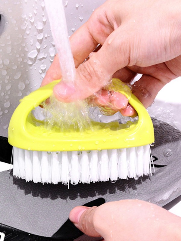 1pc Random Color Cleaning Brush With Handle