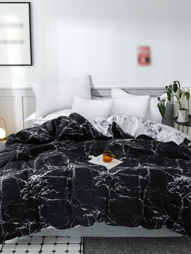 Marble Pattern Duvet Cover Without Filler