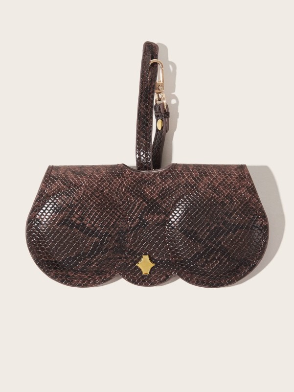 Snakeskin Pattern Glasses Bag