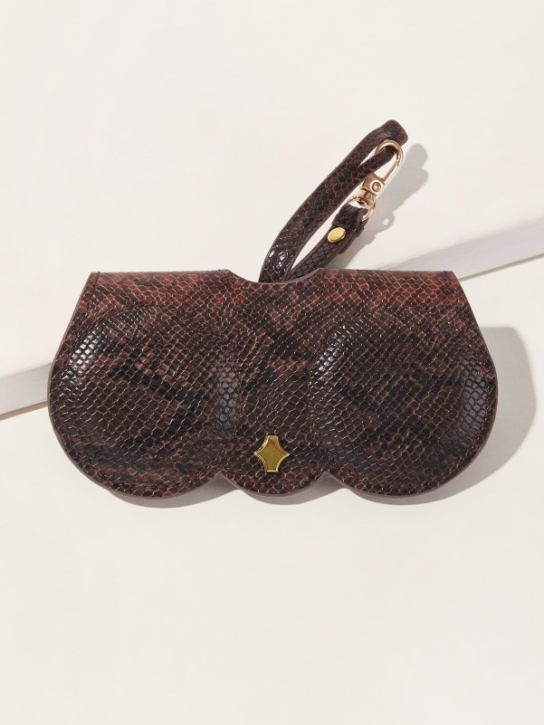 Snakeskin Pattern Glasses Bag