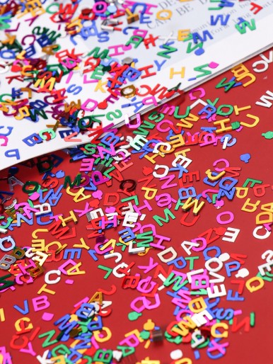 1pack Letter Shaped Confetti