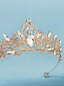 Crown Design Rhinestone Hair Accessory