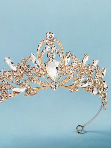 Crown Design Rhinestone Hair Accessory