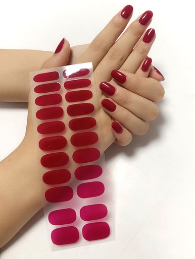 1sheet Solid Nail Sticker