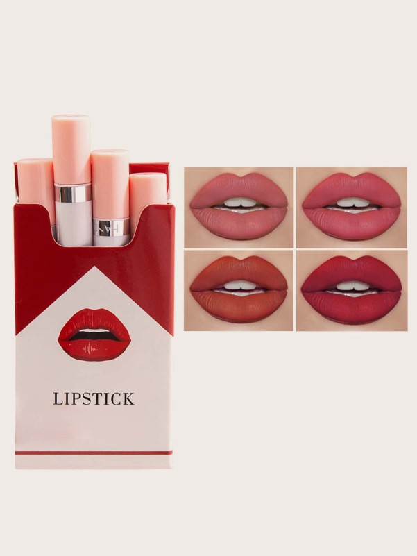 4pcs Matte Velvet Lipstick C