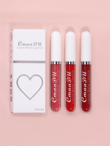 3pcs Matte Lip Gloss Set