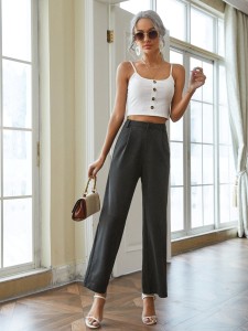 High Waist Wide Leg Pants