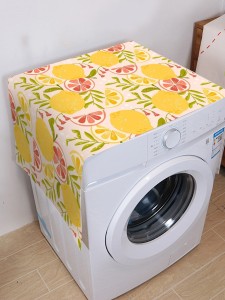 Lemon Print Washing Machine Cover