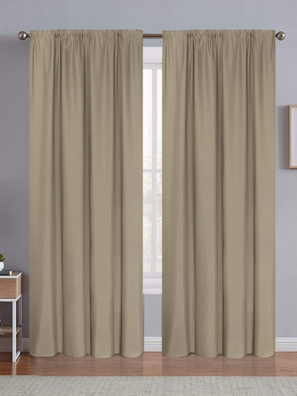 1pc Solid Blackout Curtain