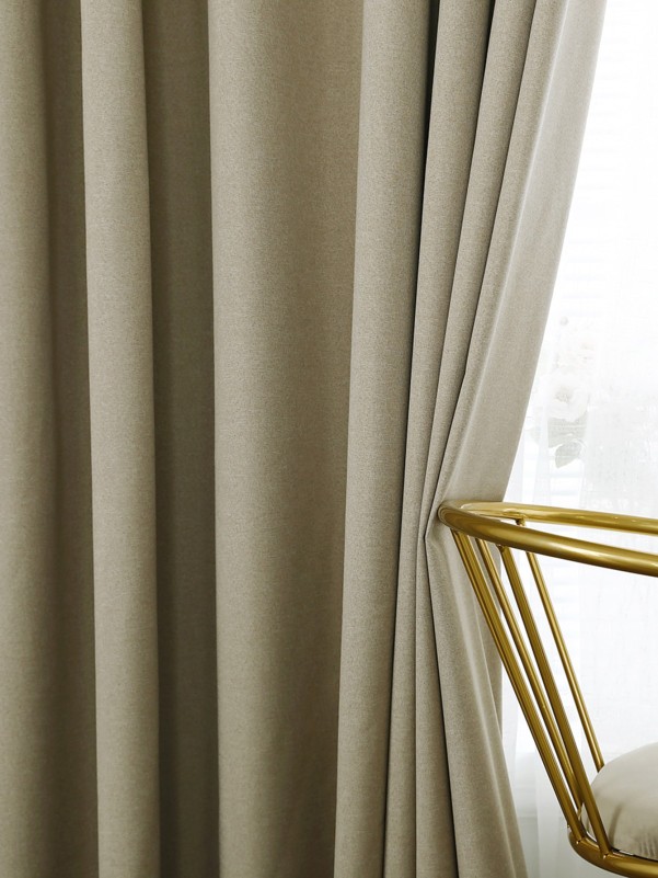 1pc Solid Blackout Curtain