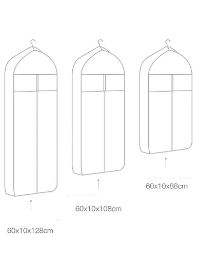 3 قطعة غطاء غبار الملابس