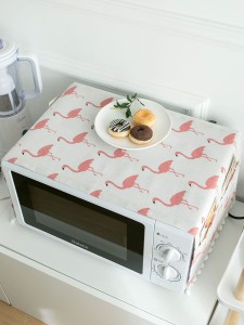 Flamingo Print Microwave Oven Cover