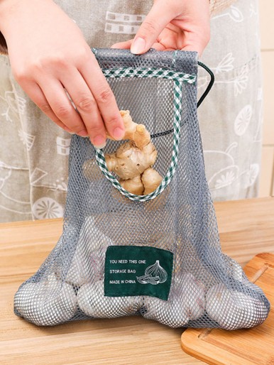 1pc Hanging Vegetable Storage Net Bag