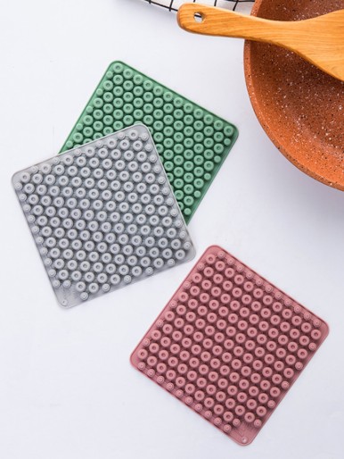 1pc Random Color Silicone Insulation Pad