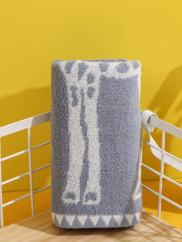 Giraffe Print Kids Towel