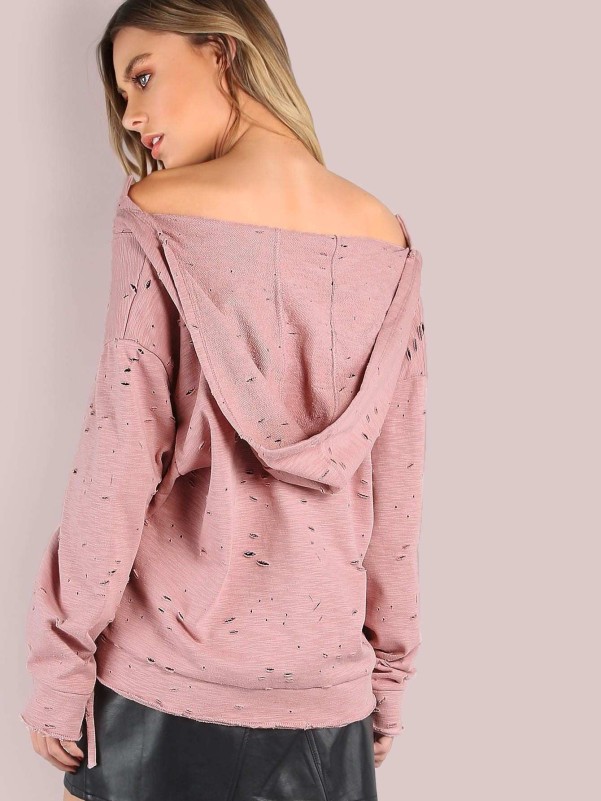 Pink lace 2025 up hoodie