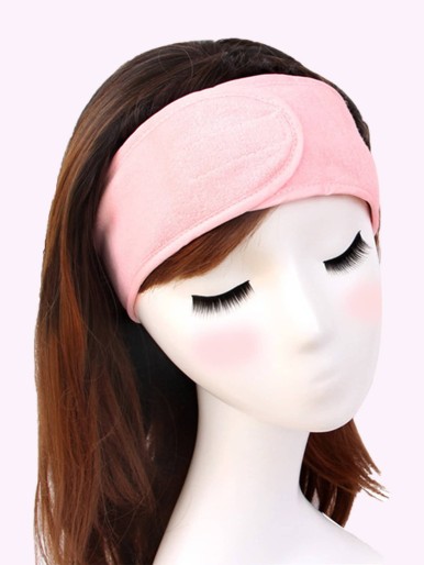 1pc Solid Shower Headband