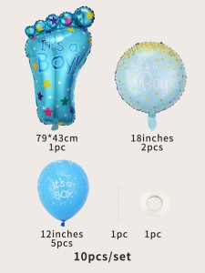 10pcs Baby Shower Party Balloon Set