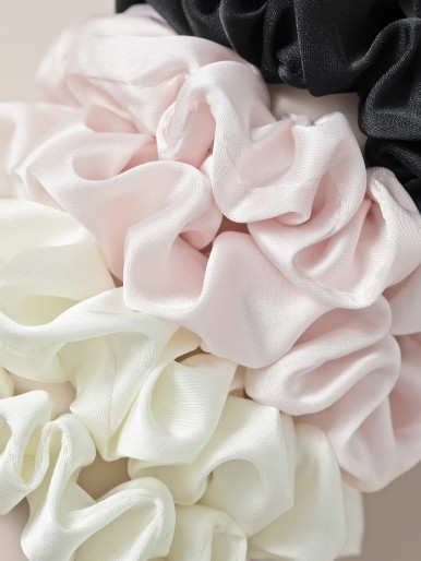 6pcs Simple Solid Scrunchie