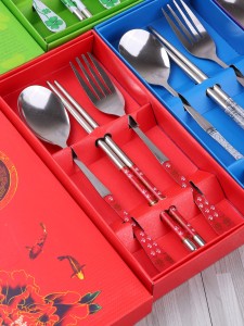 1pc Spoon & 1pc Chopstick & 1pc Fork