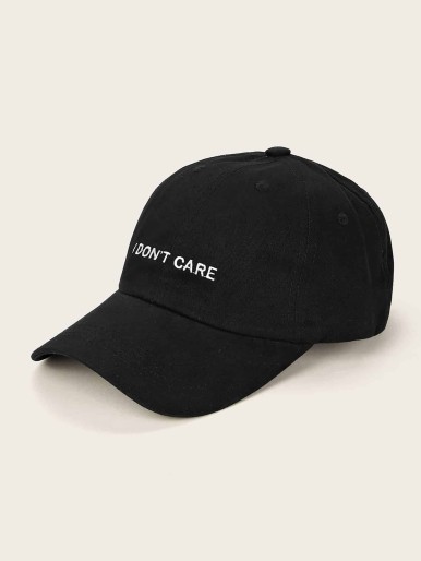 Men Slogan Pattern Baseball Cap