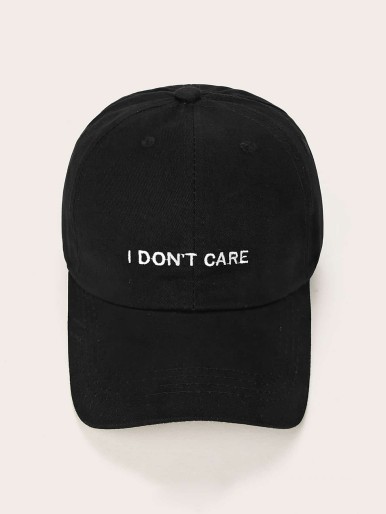 Men Slogan Pattern Baseball Cap