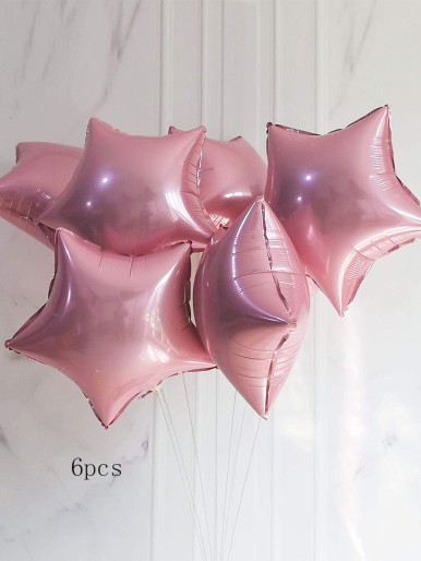 6pcs Star Shaped Balloon Set