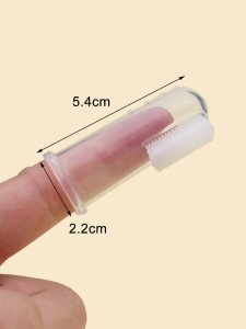 1pc Kids Soft Baby Finger Toothbrush