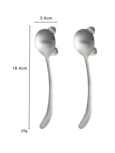 2 قطعة ملعقة بتصميم الرسوم المتحركة