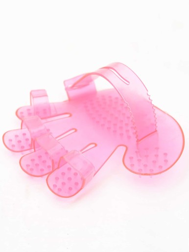 1pc Dog Grooming Clear Bath Massage Brush