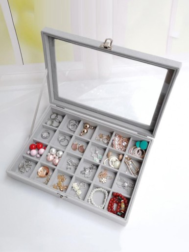 1pc Multi-grid Jewelry Storage Box