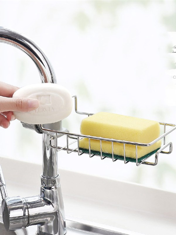 Stainless Steel Faucet Storage Rack