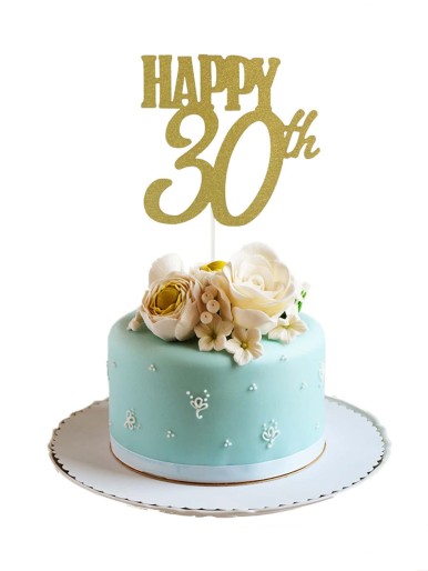 1pc 30th Birthday Cake Topper