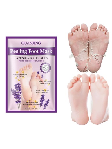 1pair Lavender Collagen Foot Exfoliator