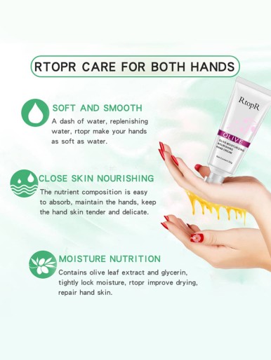 1pc Olive Moisturizing Hand Cream